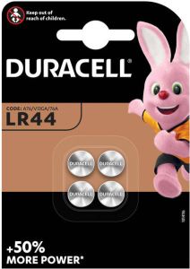 Duracell Batterij knoopcel 4xLR44 alkaline diameter 11 6mm