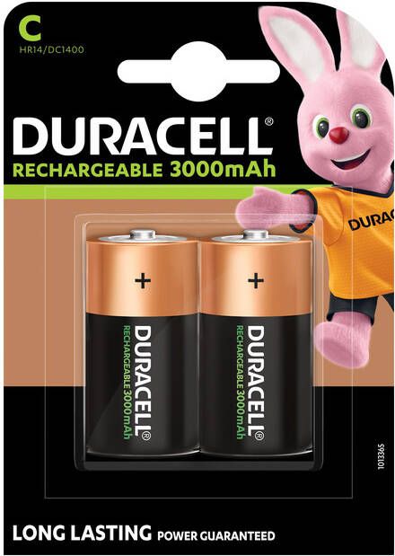 Duracell oplaadbare batterijen C blister van 2 stuks