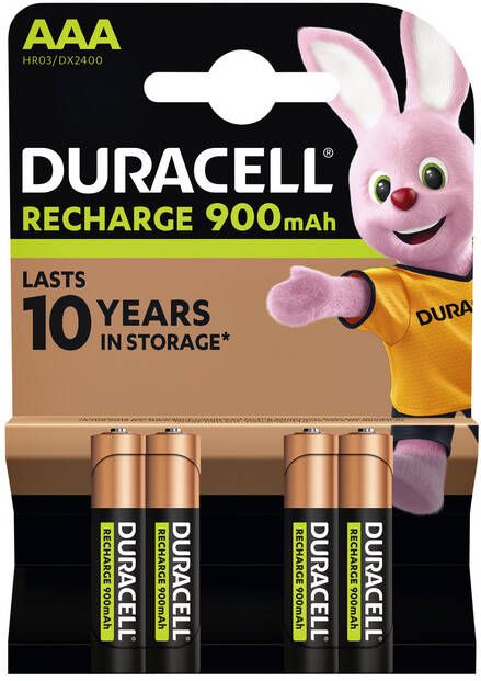 Duracell oplaadbare batterijen Recharge Ultra AAA blister van 4 stuks