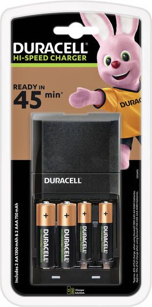 Duracell Batterij oplader CEF27 + 2xAA +2xAAA