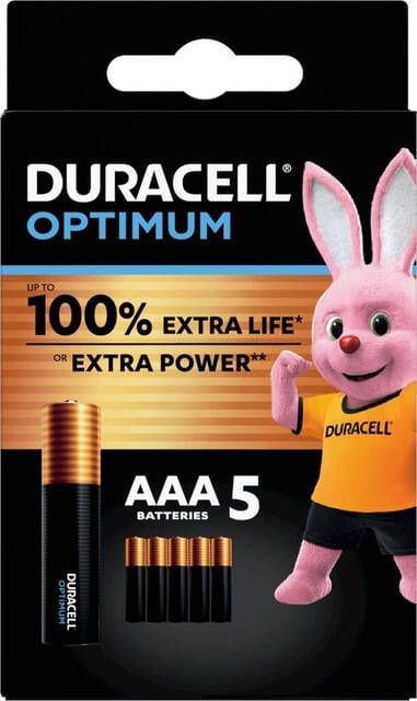 Duracell Batterij Optimum 100% 5xAAA