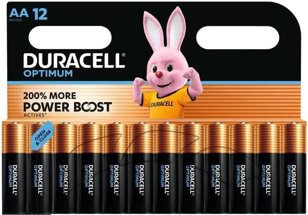 Duracell batterij Optimum AA blister van 12 stuks