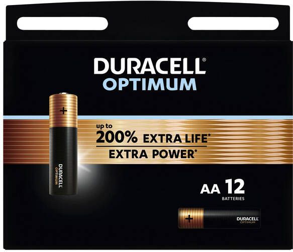 Duracell Batterij Optimum 200% 12xAA