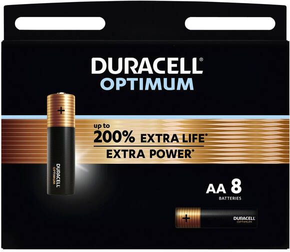 Duracell Batterij Optimum 200% 8xAA