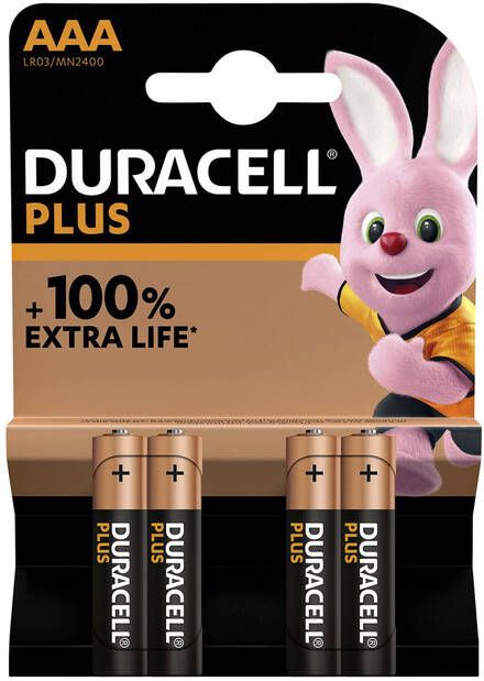 Duracell Batterij Plus 4xAAA