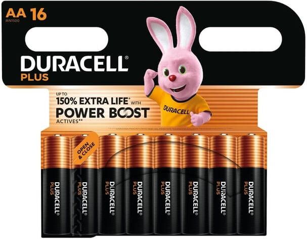 Duracell Batterij Plus Powerboost 16x AA