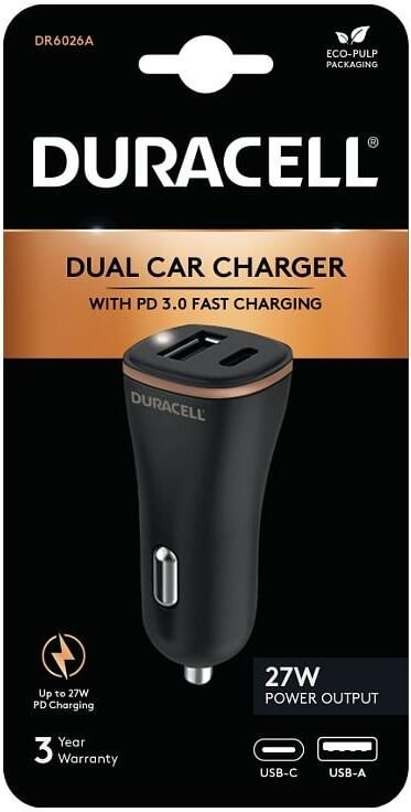 Duracell DR6026A oplader voor mobiele apparatuur Zwart