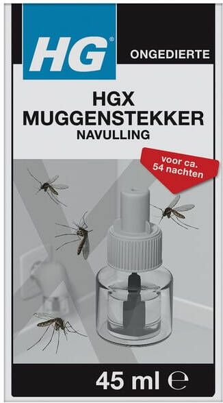 Dutchglobe Muggenstekker HG HGX navulling 45ml