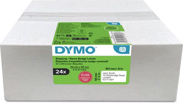 Dymo Etiket LabelWriter naamkaart 54x101mm 24 rollená 220 stuks wit