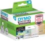 Dymo Etiket LabelWriter industrieel 25x25mm 2 rollen Ã¡ 850 stuks wit - Thumbnail 2