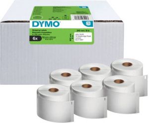 Dymo Etiket 217765 labelwriter 102mmx210mm verzend wit 6x140stuks