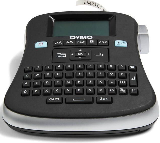 Dymo Labelprinter LabelManager 210D draagbaar qwerty 12mm zwart