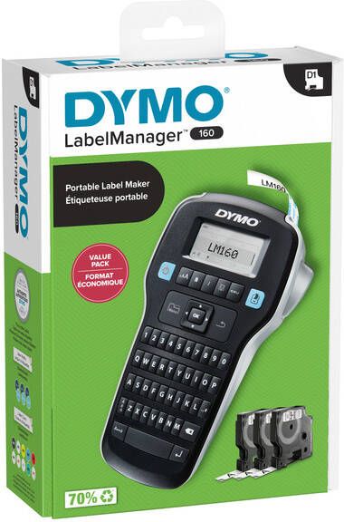 Dymo Labelprinter labelmanager LM160 qwerty valuepack