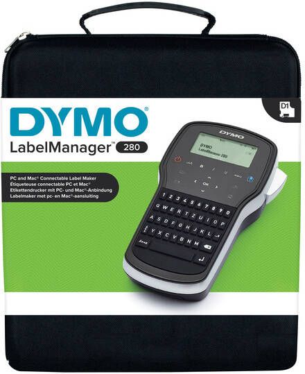 Dymo beletteringsysteem LabelManager 280 kit qwerty inclusief 2 x D1 tape draagtas en oplader