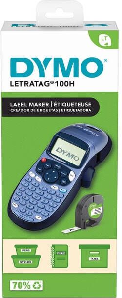 Dymo Labelprinter LetraTag 100H draagbaar abc 12mm blauw