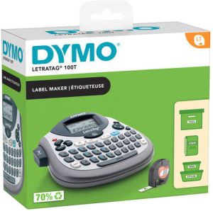 Dymo beletteringsysteem LetraTag LT-100T inclusief 1 LT-tape qwerty