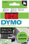 Dymo Labeltape 40917 D1 720720 9mmx7m zwart op rood - Thumbnail 1