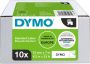 Dymo Labeltape 45013 D1 12mmx7m zwart op wit 10rol - Thumbnail 2