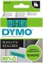 Dymo Labeltape 45019 D1 720590 12mmx7m zwart op groen - Thumbnail 1