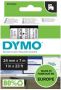 Dymo Labeltape 53710 D1 720920 24mmx7m zwart op transparant - Thumbnail 1