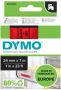 Dymo Labeltape D1 53717 720970 24mmx7m polyester zwart op rood - Thumbnail 2