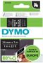 Dymo Labeltape D1 53721 721010 24mmx7m polyester wit op zwart - Thumbnail 2