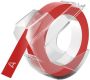 Dymo Labeltape rol 9mmx3M glossy vinyl prof rood - Thumbnail 2