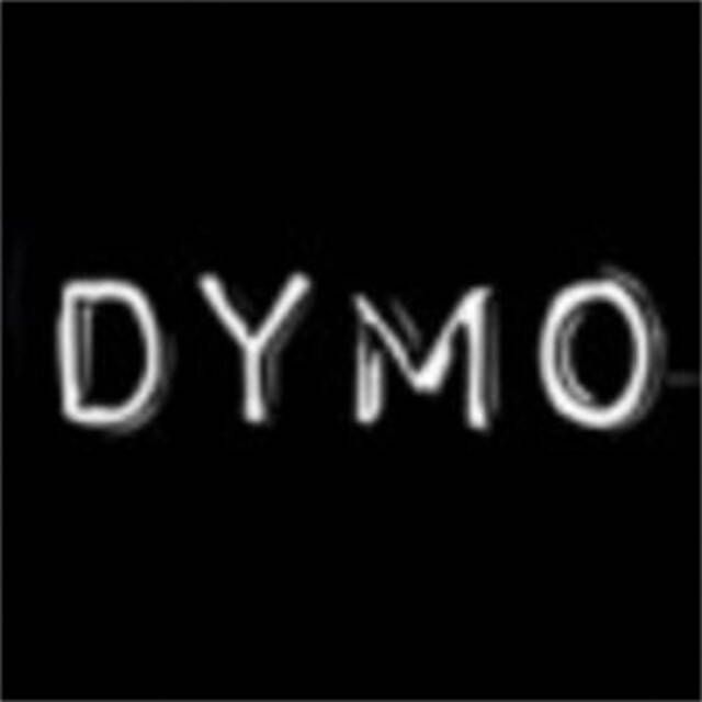 Dymo Labeltape rol 9mmx3M glossy vinyl prof zwart