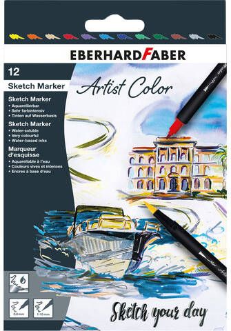 Eberhard Faber Sketchmarker 12 stuks kleuren