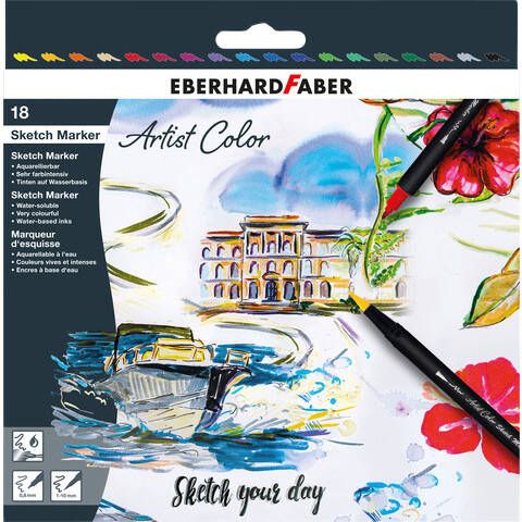 Eberhard Faber Sketchmarker 18 stuks kleuren