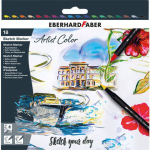 Eberhard Faber Sketch marker 18 stuks assorti kleuren
