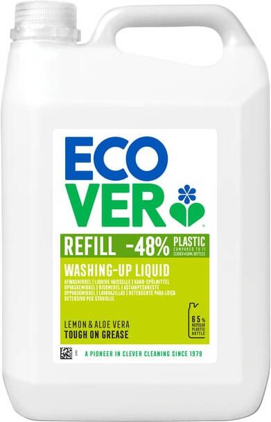 Ecover Afwasmiddel citroen & aloÃ vera navulling 5L