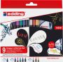 Edding Brushpen 1340 Happy L ettering assorti set Ã  9 stuks - Thumbnail 2