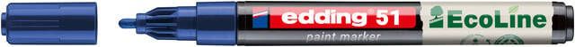Edding Ecoline Paintmarker edding 51 EcoLine op waterbasis 1-2mm blauw