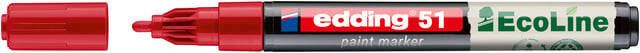 Edding Ecoline Paintmarker edding 51 EcoLine op waterbasis 1-2mm rood