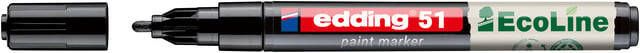 Edding Ecoline Paintmarker edding 51 EcoLine op waterbasis 1-2mm zwart