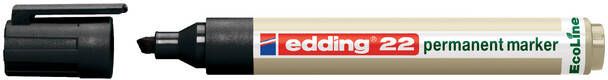 Edding Ecoline Viltstift edding 22 Eco schuin zwart 1-5mm