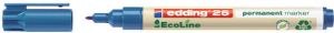 Edding Ecoline Viltstift edding 25 Ecoline rond 1mm blauw