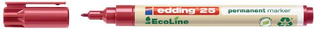 Edding Ecoline Viltstift edding 25 Ecoline rond 1mm rood