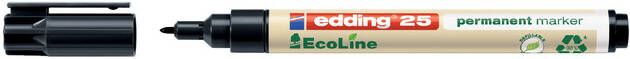 Edding Ecoline Viltstift edding 25 Ecoline rond 1mm zwart