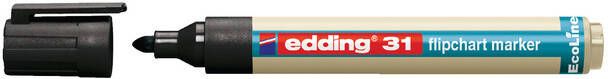 Edding Ecoline Viltstift edding 31 Eco voor flipover rond 1.5-3mm zwart