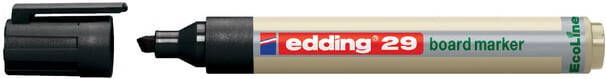 Edding Ecoline Viltstift edding 29 whiteboard Eco schuin zwart 1-5mm