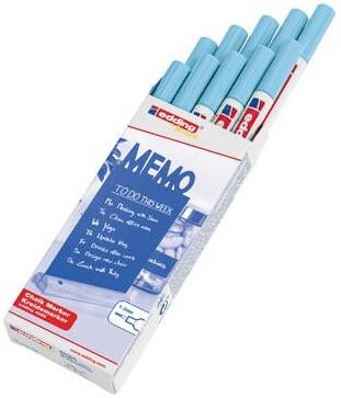 Edding Krijtmarker e 4085 ronde punt van 1 2 mm pastelblauw