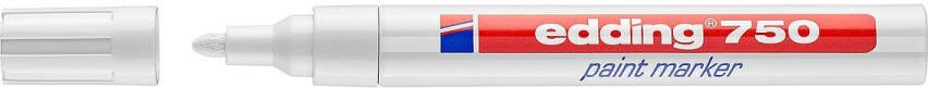 Edding Viltstift 750 lakmarker creatief rond 2-4mm wit