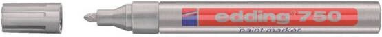 Edding Viltstift 750 lakmarker rond zilver 2 4mm