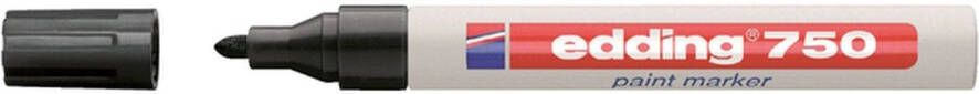 Edding Viltstift 750 lakmarker creatief rond 2-4mm zwart