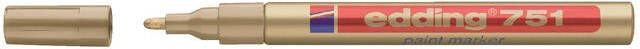 Edding Viltstift 751 lakmarker rond goud 1 2mm