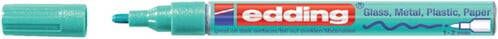 Edding Viltstift 751 lakmarker rond metallic groen 1 2mm