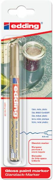 Edding Paintmarker 780 op oliebasis 0.8mm goud blisterà 1 stuk