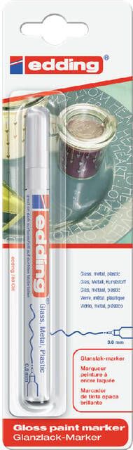 Edding Paintmarker 780 op oliebasis 0.8mm wit blisterà 1 stuk